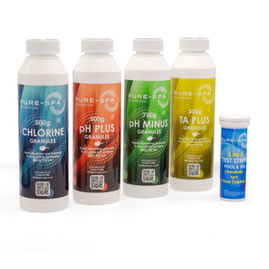 Pure-Spa - Chemical Starter Pack - Chlorine / Total Alkalinity