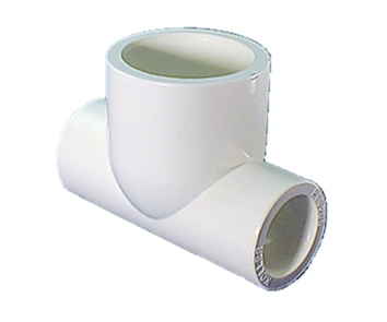 20mm x 32mm Reducing Tee - PVC - White