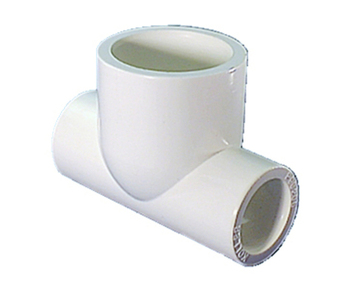 20mm x 32mm Reducing Tee - PVC - Grey