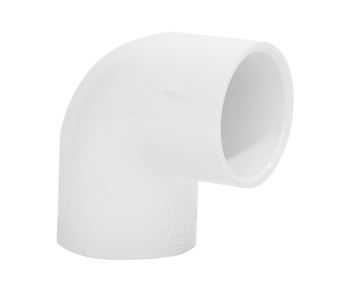 1 ½" Equal Elbow 90° - PVC - White