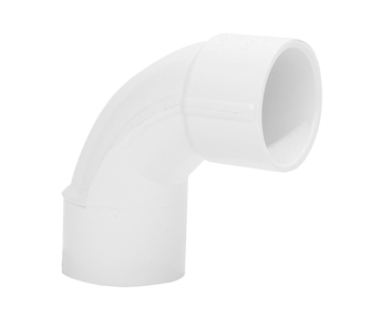 2 ½" Swept Equal Elbow 90° - PVC - White