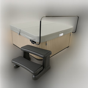 Pure-Spa Hot Tub Cover Lifter & Spa Step Combo Deal