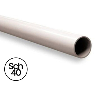 2 ½" Rigid PVC Pipe - White - Schedule 40