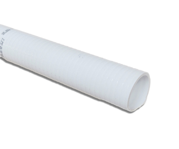 2" Semi-Rigid PVC Pipe - White - Straight