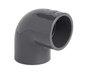 50mm Equal Elbow 90° - PVC - Grey