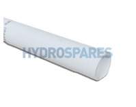 HydroSpares 2" Semi-Rigid PVC Pipe - White - Straight