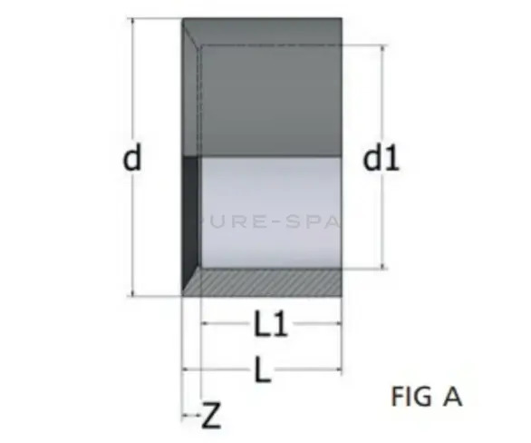 75mm x 2'' Reducer - Plain - PVC - Grey Thumbnail 1
