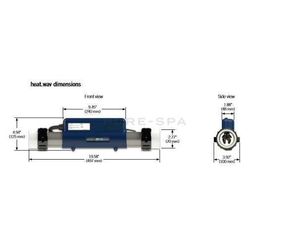 Gecko Heat.Wav in.yj Heater - 3.0kW