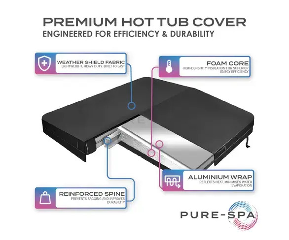 Pure-Spa Premium Hot Tub Cover (Round) Thumbnail 1
