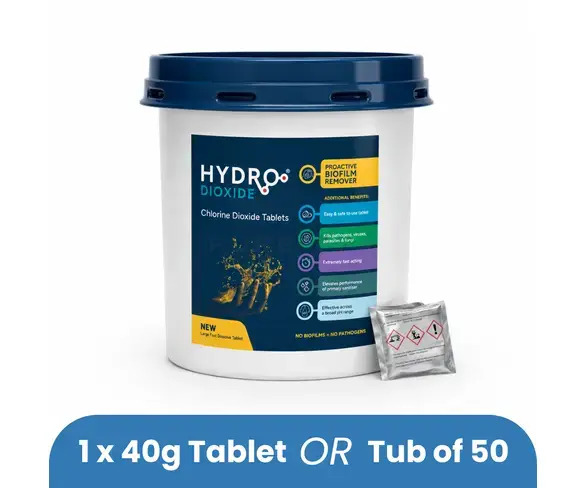 Hydro Dioxide Biofilm Eliminator - 40g Tablet Thumbnail 1