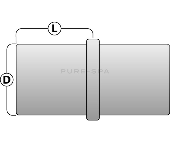 1 ½" Equal Coupler - PVC - Internal Fit