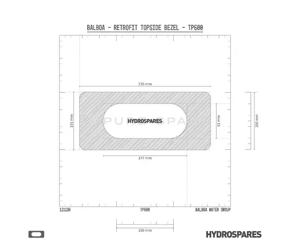 Balboa - Topside Bezel - TP500 Thumbnail 5
