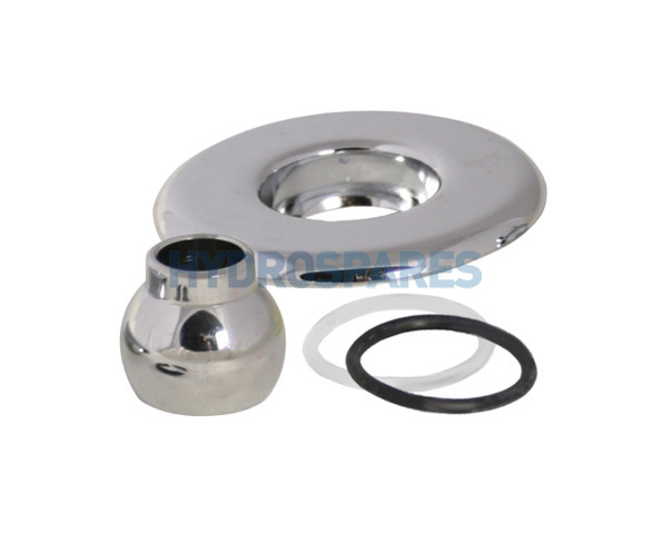 HydroAir Jet Escutcheon Kit - Slimline/ Builder - Chrome
