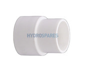 63mm x 50mm - Reducing Coupler - PVC - White