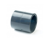 20mm Equal Coupler - PVC - Grey