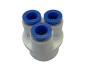 Koller 32mm End Cap with 3x 8mm Push Fit Connections