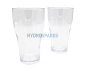 Pure-Spa Reusable Plastic Pint Glass