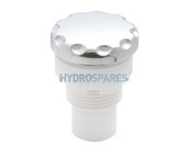 Balboa Air Intake Control - Chrome Scalloped Cap