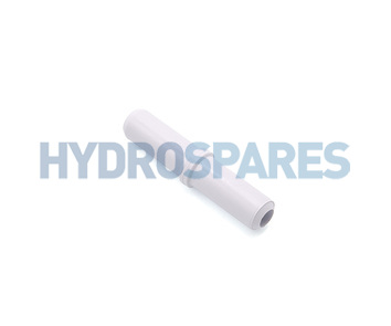 3/8" Equal Barbed Coupler - PVC - White