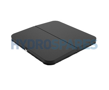 Hot Tub Cover - Square 2.15m x 2.15m - Dark Grey Vinyl