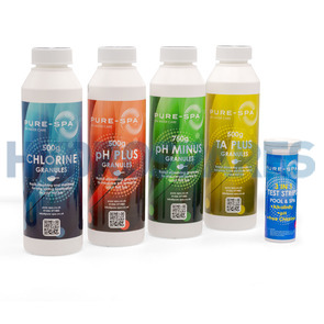 Pure-Spa - Chemical Starter Pack - Chlorine / Total Alkalinity