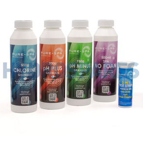 Pure-Spa - Chemical Starter Pack - Chlorine / No Foam
