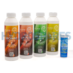 Pure-Spa - Chemical Starter Pack - Bromine / Total Alkalinity