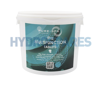 Pure-Spa - Chlorine Tablets 20g  - Multifunctional - 5Kg