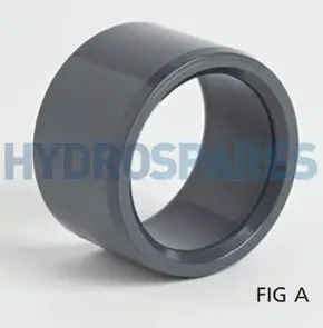 75mm x 2'' Reducer - Plain - PVC - Grey