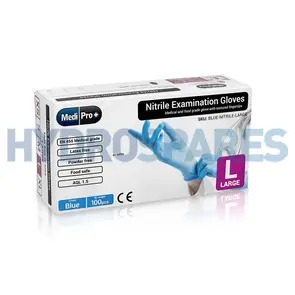 Blue Nitrile Gloves - Medical Grade Cat III PPE  x 100