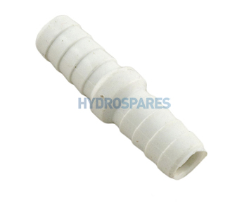 Waterway 3/8" PVC Coupler Ribbed Barbed - Equal