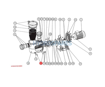Waterco Drain Plug (No. 12) Hydrostar MKIII
