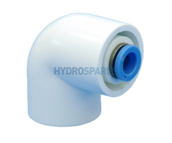 Koller 20mm PVC Elbow 90° with Push Fit Connection
