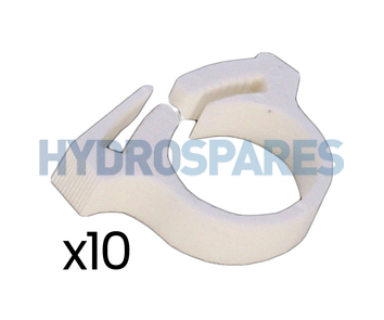 Hydrospares Pipe Clip - F Type - 10 Pack