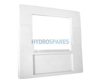 Waterway Front Access Square Plate - White