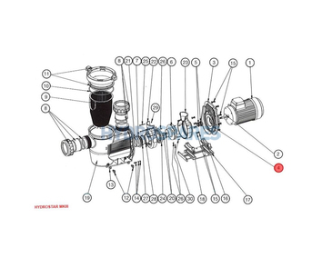 Waterco Gasket (No. 4) Pump Body Hydrostar MKIII