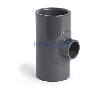 50mm x 32mm Reducing Tee - PVC - Grey