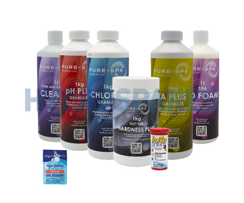 Pure-Spa Chlorine Granules Spa Starter Pack - For Soft Water