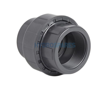 PVC Plain Union x BSP Threaded - Grey