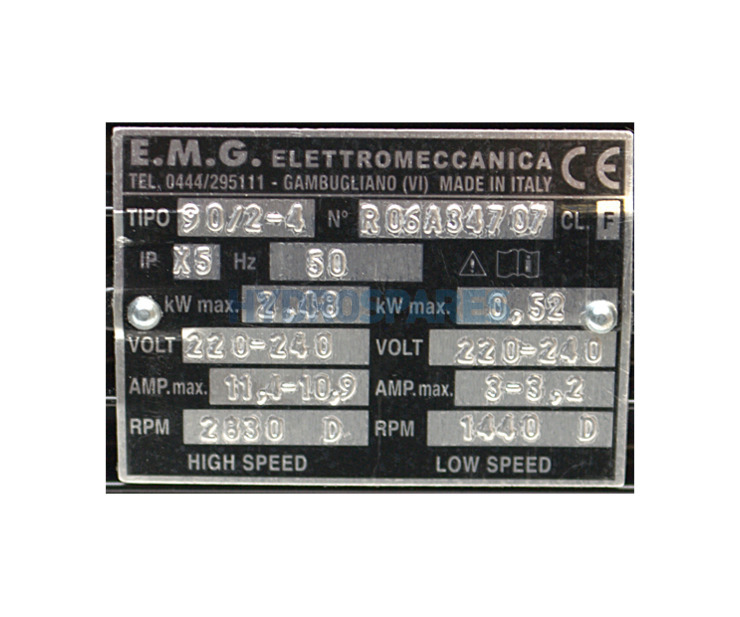EMG Motor 56F (6.3) - Two Speed - 2 ½HP 