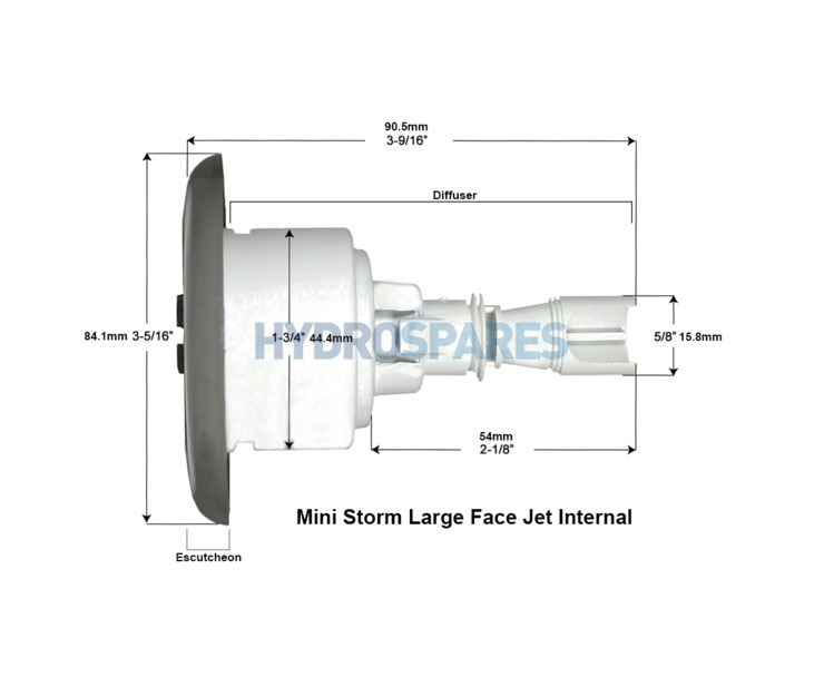 Waterway Mini Storm Jet - 3-5/16" - Rotational - Click IN