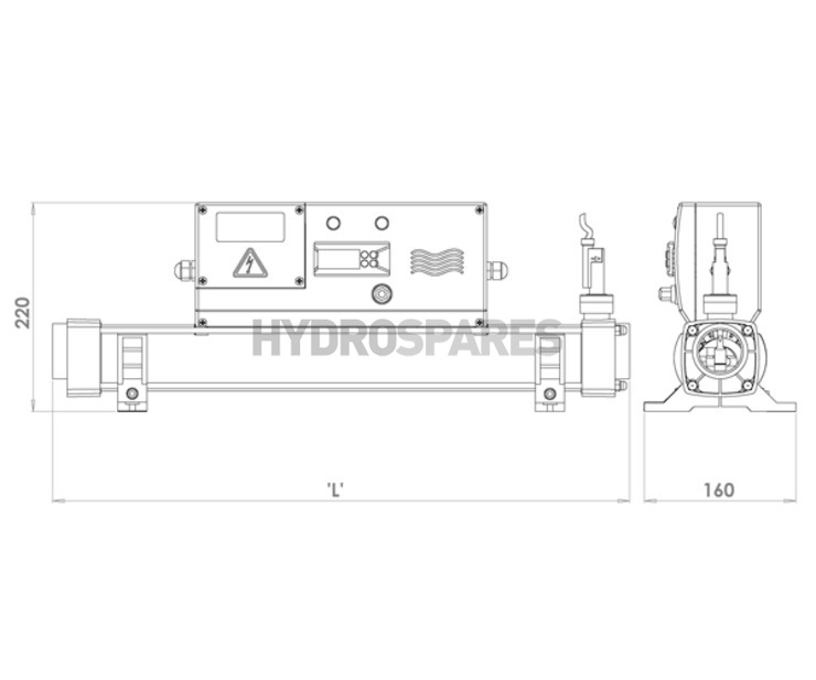 Elecro Evo Heater Titanium - 3KW