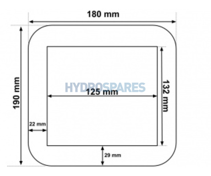 Waterway - Square Trim Plate - Black