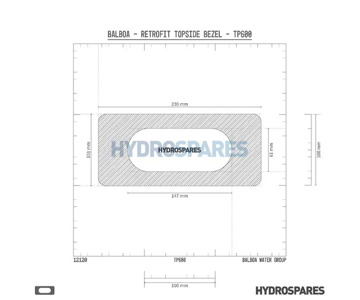 Balboa - Topside Bezel - TP600 Thumbnail 4