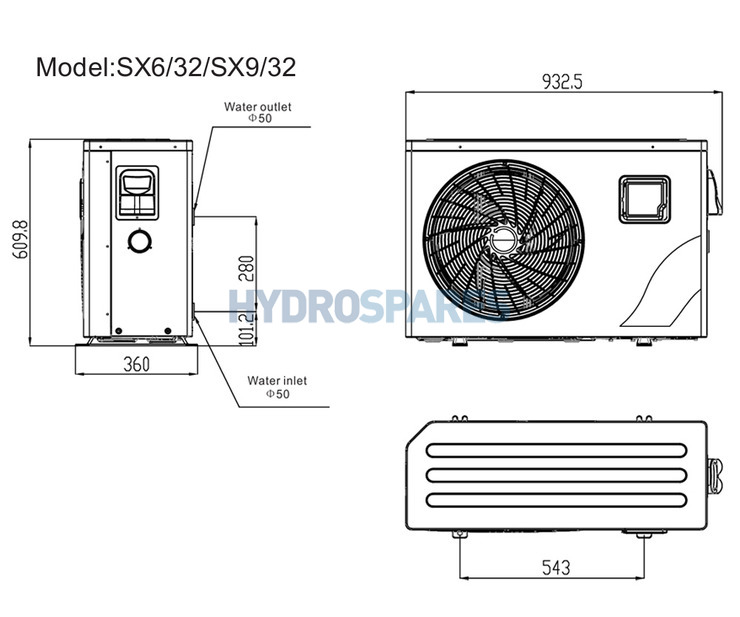 Flotide - Heat Pump Inverter - SX6/32 - 2Yrs On Site Parts & Labour Warranty