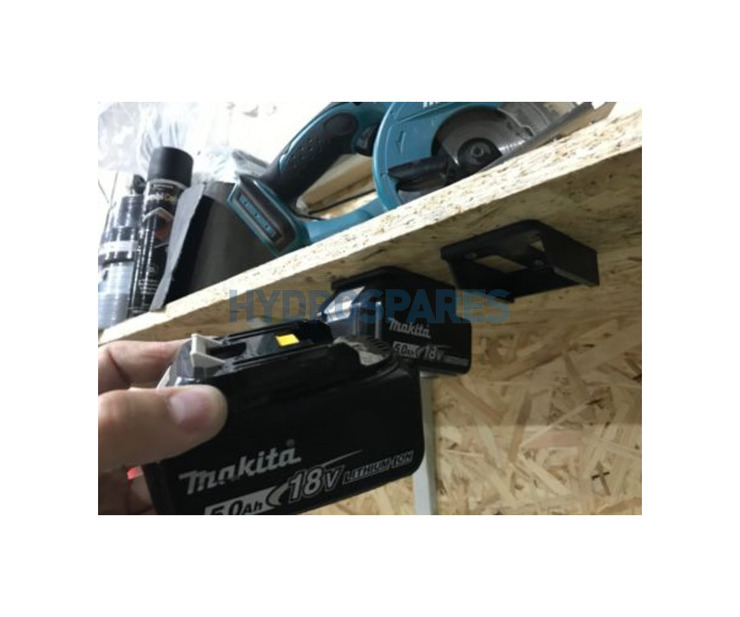 Power tool battery mount for Makita 18V - 2 pack - Black