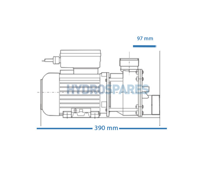 LX Circ / Whirlpool Pump - EA350 - 1HP