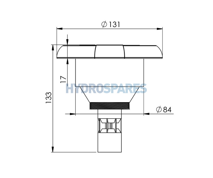 Wellis Jet Front - 5" - Direction - THREAD-IN