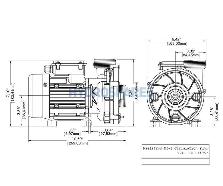 Gecko - Maelstrom MS-1 Spa Pump - 2.5HP - 2 Speed