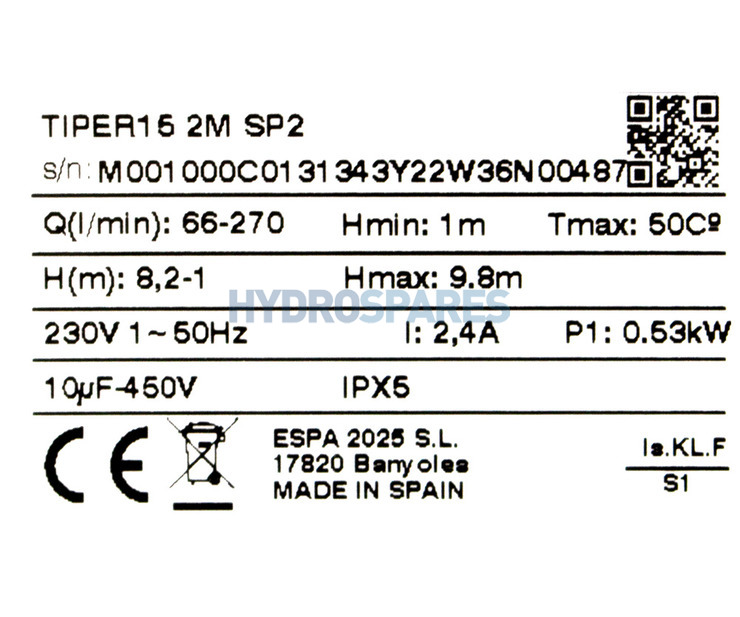 Espa Tiper15 SP2 - Self Drain 